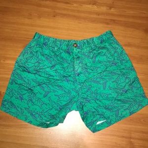 Chubbies turtle print shorts